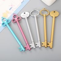 40 pcs Creative Stationery Key Modelling Neutral Pen Cute Cartoon Learning Office Retro Water-based Signature Pen Pens