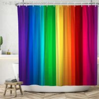 【CW】◕✉  Colorful Boho Shower Curtain Polyester Fabric Curtains With Hooks