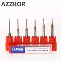 Azzkor เครื่องตัดมิลลิ่งลูกโลหะร่องลึกเพื่อหลีกเลี่ยงคอยาวตัด Cnc กระบวนการ2f สำหรับ R1.0โลหะทำให้หลุมลึกยาวขึ้น