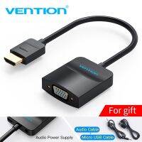 {LUNA อุปกรณ์อิเล็กทรอนิกส์} Vention HDMI To ตัวรับ VGA สายตัวแปลงเสียงวิดีโออะนาล็อกดิจิทัล1080P สำหรับ PS3 Xbox 360 PS4พีซีกล่องทีวีแล็ปท็อปโปรเจคเตอร์