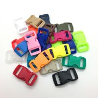 10pcs/lot 3/8 quot; 10mm Wide Mix color Contoured Side Release For Paracord Bracelet Plastic Buckle