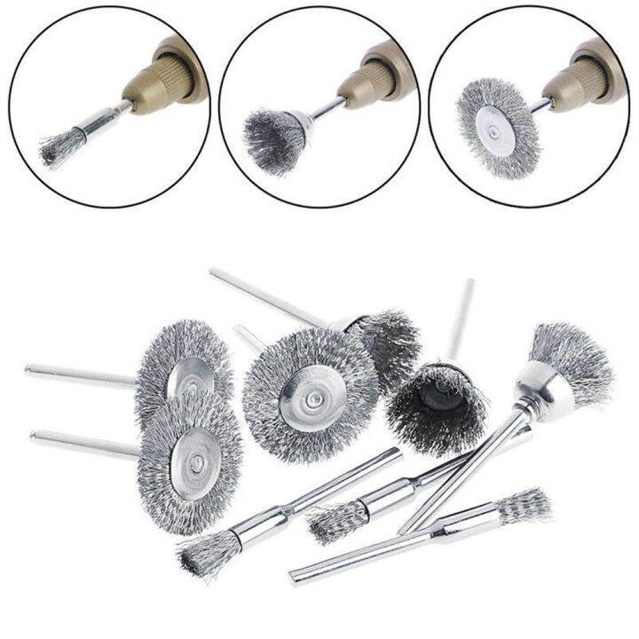 Toolstar Stainless Steel Wire Brush Wire Wheel Rotary Tool Rust Removal