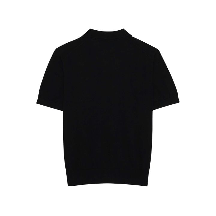 madetomature-knitted-short-polo-เสื้อถักโปโล-สีดำ