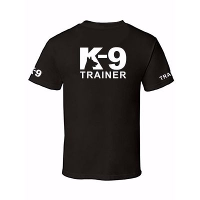 MenS Printed K-9 K9 Trainer Usa Flag Police Security Custom Halloween T-Shirt Gildan