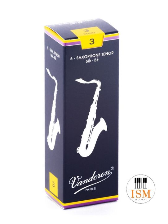 vandoren-ลิ้นเทเนอร์-แซกโซโฟน-tenor-saxophone-reeds-รุ่น-traditional-no-3-box-of-5