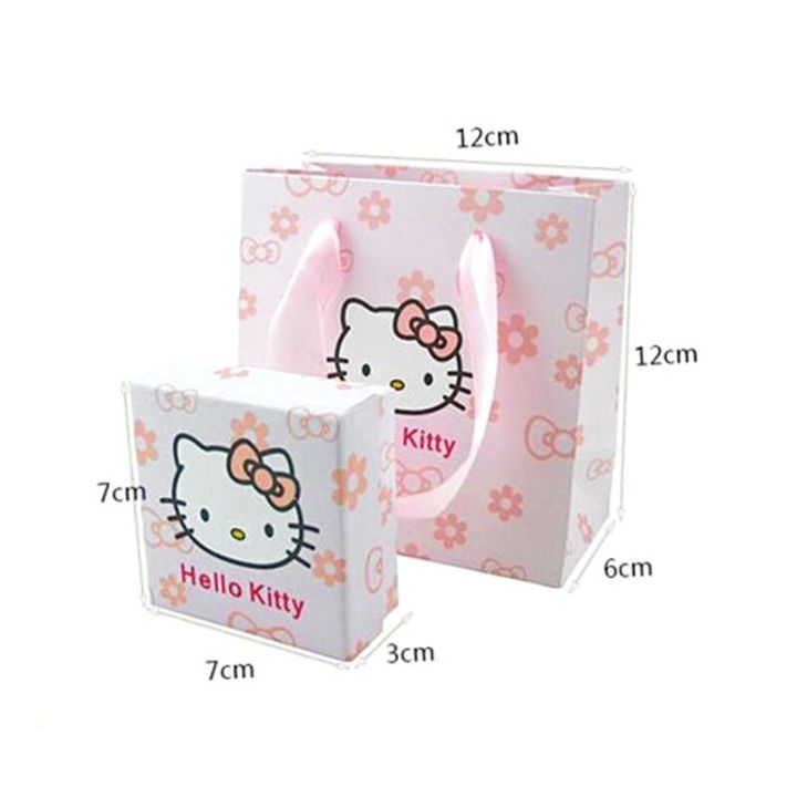 hello-kitty-ประณีตเครื่องประดับบรรจุภัณฑ์กระเป๋ากล่องกล่องสำหรับสร้อยคอสร้อยข้อมือต่างหูแหวนอุปกรณ์เสริมเครื่องประดับน่ารัก