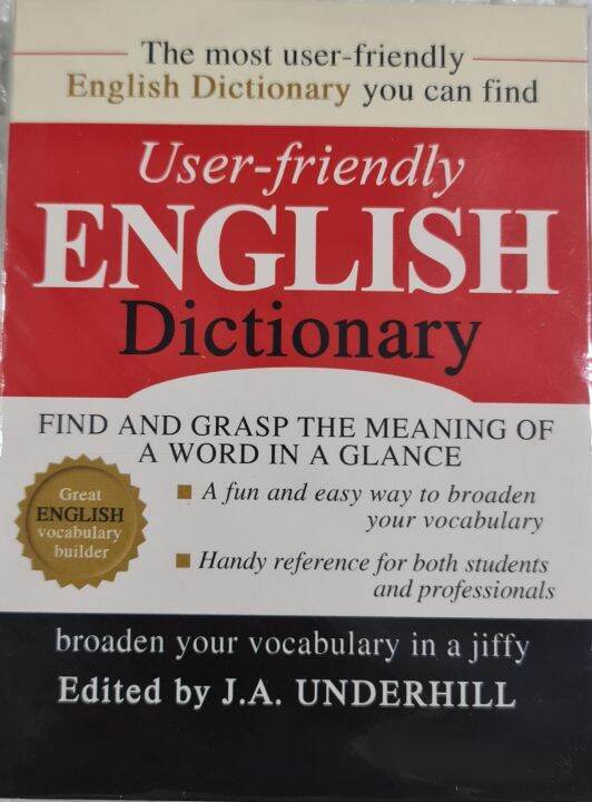 User Friendly English Dictionary By J.A. Underhill Lazada PH