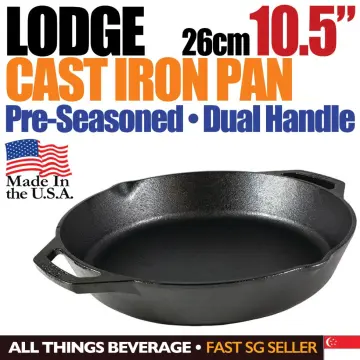  Lodge L8DSK3 Cast Iron Deep Skillet, Pre-Seasoned, 10.25-inch: Lodge  Cast Iron: Home & Kitchen