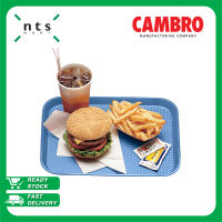 Cambro Fast Food Tray ถาดเสิร์ฟอาหาร ถาดอาหาร ถาดอเนกประสงค์ พื้นผิวป้องกันรอยขีดข่วน สามารถนำเข้าเครื่องล้างจานได้ สีฟ้า รุ่น 1418FF-168