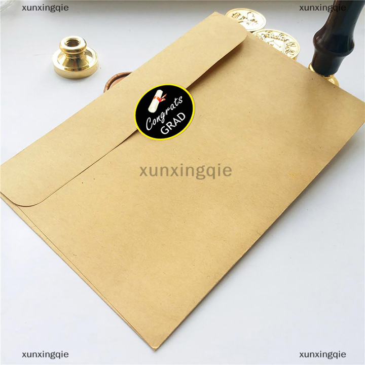 xunxingqie-สติกเกอร์ติดกล่องขนมลายหมวกสำหรับงานเฉลิมฉลองสละโสดมีกาว24ชิ้นสติกเกอร์สำหรับงานปาร์ตี้ธีมงานรับปริญญานวัตกรรม