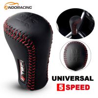 【DT】 hot  Universal 5 Speed Gear Shift Knob Leather Gear Shift Lever For Toyota Trd Manual Transmission Automatic Gear Level Knob Shift