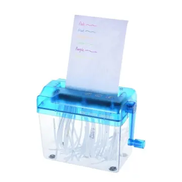 Auto Paper Shredder - Portable Mini Paper Shredder, A6 Document Cutter,  File Cutting Machine