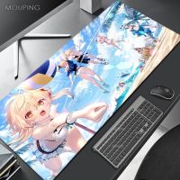 สาวยางเซ็กซี่ Genshin ผลกระทบ Anime Mouse Pad แผ่นรองเมาส์เกมคอนโซล แผ่นรองเมาส์คอมพิวเตอร์ แผ่นรองเมาส์เกม Xl 300x800