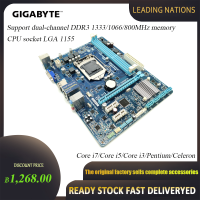 GIGABYTE GA-H61M-S1 เมนบอร์ดเดสก์ท็อป H61 ซ็อกเก็ต LGA 1155 mainboard