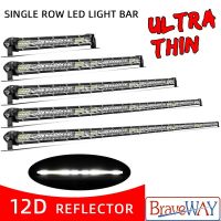 ไฟเลี้ยวรถ ไฟหน้า led BraveWay Slim 12 22 32 42 Led Light Bar 4x4 Offroad สำหรับรถบรรทุกรถ ATV UAZ Spot น้ำท่วม Combo 12V 24V ขับรถทำงาน