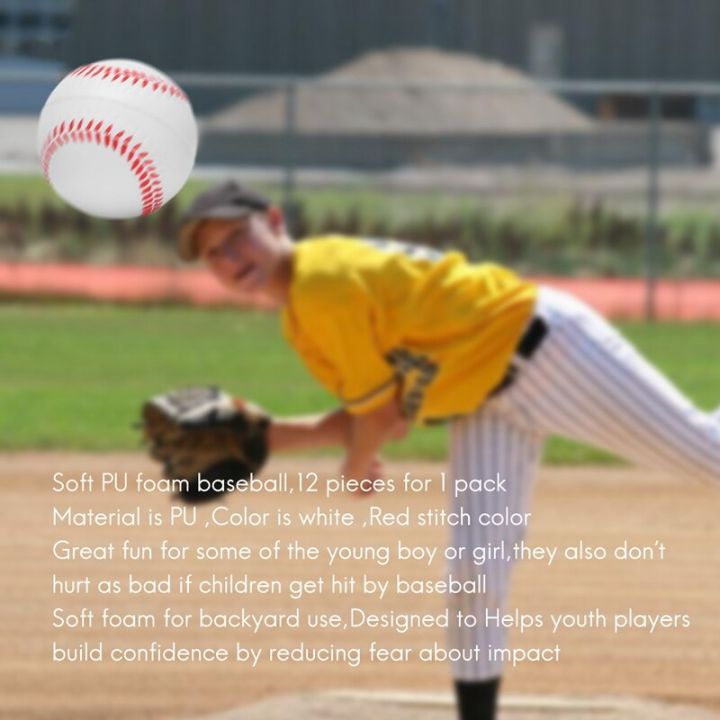 12pack-baseball-foam-softball-9inch-youth-training-sporting-batting-ball-for-game-pitching-catching-training
