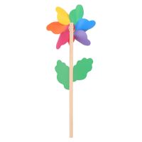 Wood Windmill Wind Spinner Pinwheels Home Garden Yard Decoration Kids Toys New