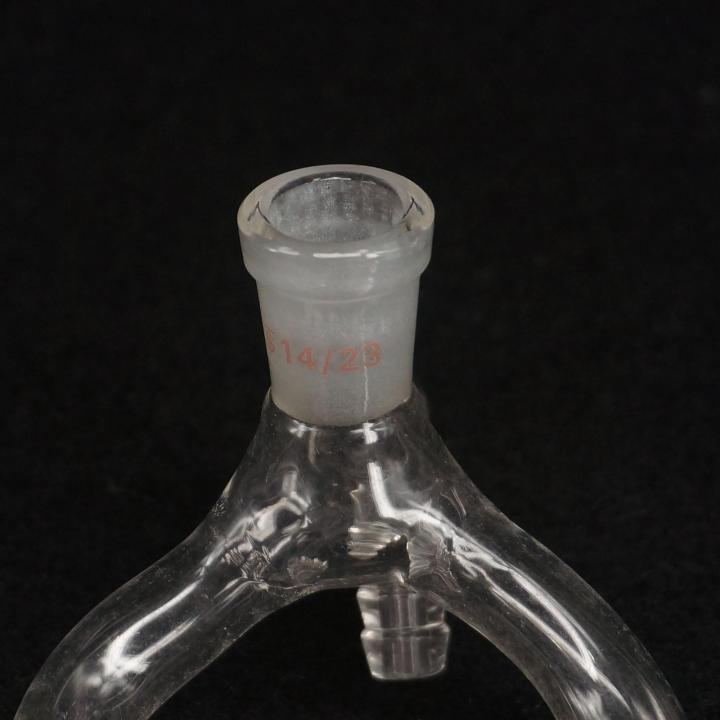 cod-bkd8umn-แก้วอะแดปเตอร์ถังรับสูญญากาศแก้ว2ทางแบบ14-23ร่วม14-23ชิ้นเครื่องแก้ววิทยาศาสตร์