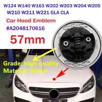 【Taste life】อุปกรณ์โลหะรถด้านหน้า Hood Emblem Badge สำหรับ W204 W124 W140 W163 W201 W202 W211 W212 W220 W205 W221 GLA CLA Retrofit