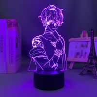 ◇ Led Lamp Anime Mystic Messenger Saeran for Bedroom Decoration Nightlight Birthday Gift Room Decor Table Night Light Manga