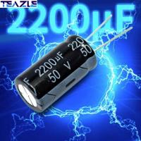 TEAZLE 10/20/30/50pcs อลูมิเนียมตรง องค์ประกอบตัวเก็บประจุไฟฟ้า 6.3V 1000UF/1500uF/2200UF/3300uF สีดำสีดำ อะไหล่ตัวเก็บประจุ ที่มีคุณภาพสูง 10V 100uF/680UF/330UF/470UF/1000uF ตัวเก็บประจุอินไลน์ อุปกรณ์เสริมตัวเก็บประจุ