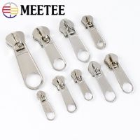 ✕ 10/20Pcs 3 5 8 Zipper Puller for Nylon Resin Metal Zips Silver Zippers Slider Luggage Tape Zip Pull Lock Head Sew Accessories