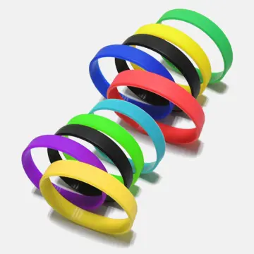 Solid Silicone Wristbands - Embossed - The Wristband Man