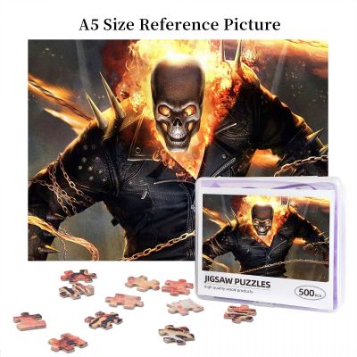 Ghost Rider (2) Wooden Jigsaw Puzzle 500 Pieces Educational Toy Painting Art Decor Decompression toys 500pcs