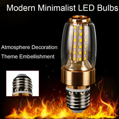 AC110V-220V E27 E14 12W Rocket Bulb LED WhiteDouble Color Warm White Suitable For Indoor Bar K Decorative Lighting