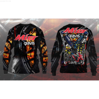 Full 2023 Yamaha Mio Sublimation Gravis Motorcycle Long-sleeved Shirt trendy