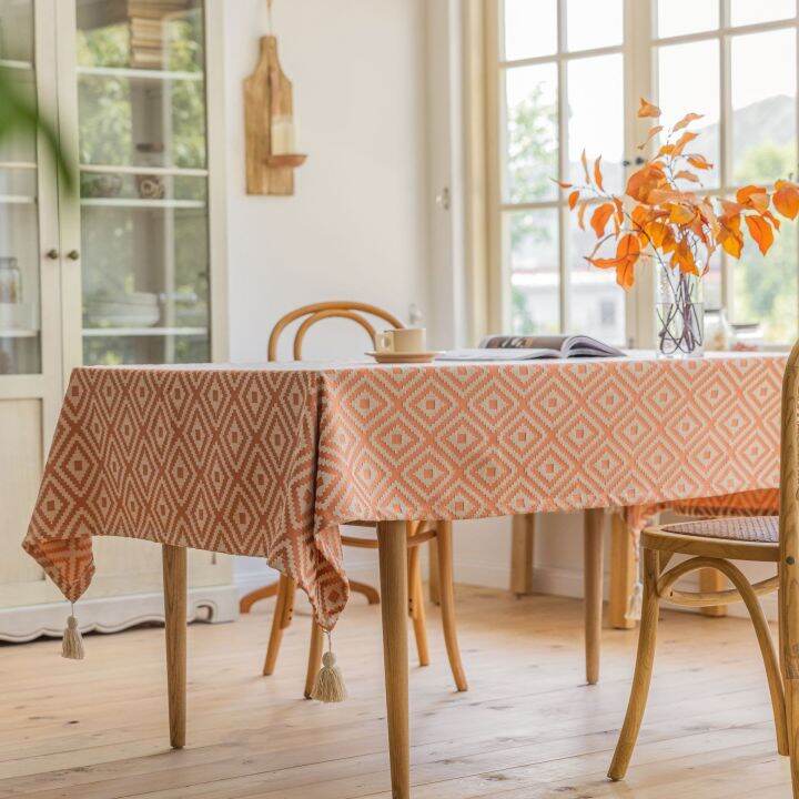 cod-yiman-qiyun-jacquard-diamond-shaped-tablecloth-tassel-country-home-dining-factory-direct-supply