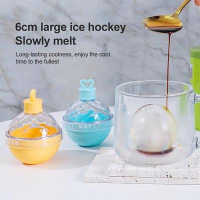 ใหม่ Creative ICE Ball แม่พิมพ์รอบกล่องน้ำแข็งวิสกี้ค็อกเทลวอดก้าฮ็อกกี้น้ำแข็งรุ่น Bar PARTY ครัวกล่องน้ำแข็ง Ice Cream Maker