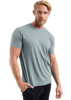 Mens Merino Wool T Shirt Base Layer Wool Tee Men 100 Merino Wool Shirt 170gram Wicking Breathable Quick Anti-Odor Size S-XXL