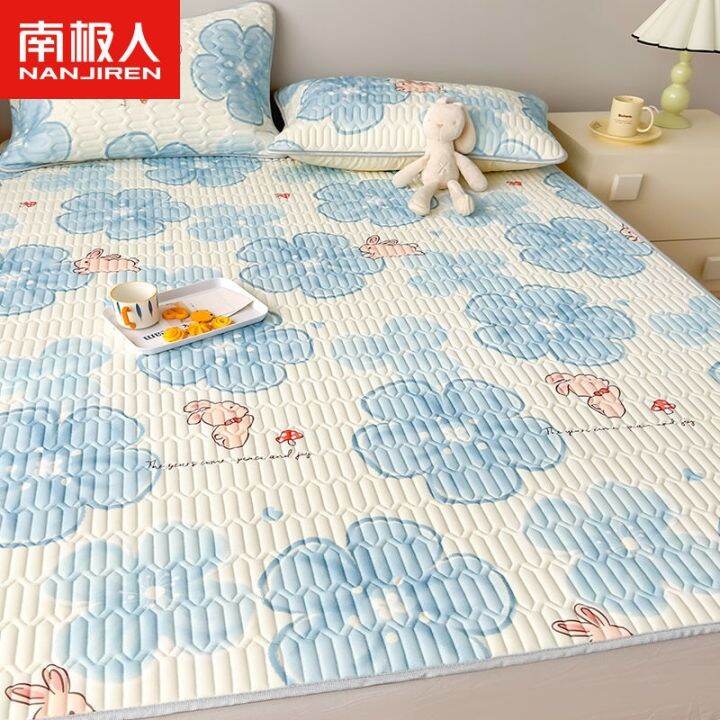 antarctic-people-latex-mat-three-piece-set-single-summer-sheets-student-dormitory-air-conditioning-ice-silk