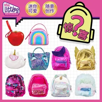 REAL LITTLES - Micro Backpack - 3 Pack with 18 Stationary Surprises Inside!  - Styles May Vary