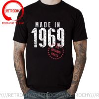 Vintage Creative FatherS Tshirt Made In 1969 All Original Parts Pure Cotton Breathable Casual T Shirt Prevalent Tops &amp; Tees Men