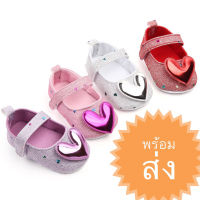 [สินค้าพร้อมส่ง] รองเท้าเด็ก คัทชูหัวใจ รองเท้าเด็กเล็ก วัยหัดเดิน