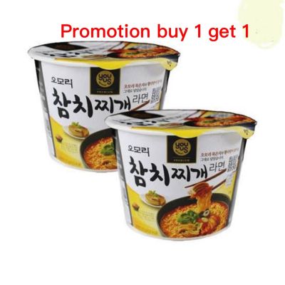 มาม่าเกาหลี รสกิมจิทูน่า omori tuna kimchi stew premium youus brand 오모리 참치찌개 라면 135g new product