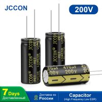 ตัวเก็บประจุแบบอิเล็กโทรไลติกอลูมิเนียม Jccon 10ชิ้น200v470uf ตัวเก็บประจุความต้านทานต่ำ Esr ต่ำความถี่สูง18x40