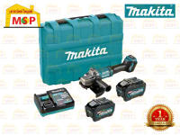 Makita เจียร์ไร้สาย 4" 40V GA038GT201 สวิทช์บีบ แบต5.0Ahx2ก้อน+แท่นชาร์จ BL #NT