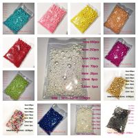 3-12mm Mix size 1150pcs Pure White/Pearl wtraight holes round imitation plastic pearl beads for needlework &amp; Jewelry Making Beads