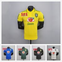 shot goods 【SFS】Top Qualtiy 22-23 Brazil Polo Pre Match Jersey Copa America Football Jersey Jersi Soccer Sports S-2XL