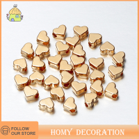 Shao 30pcs 6x6mm โลหะผสมขนาดเล็กหัวใจ spacer ลูกปัด Charms พอดี DIY เครื่องประดับอุปกรณ์เสริม