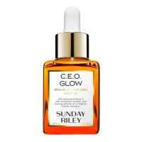 SUNDAY RILEY C.E.O Glow Vitamin C + Tumeric Face Oil 35ml. เซรั่มน้ำมันบำรุงผิวหน้า ฟื้นฟูผิวเพื่อผิวหนากระจ่างใส ขนาด 35มิลลิกรัม