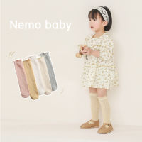 【cw】2022 Spring Girls Princess Socks Combed Cotton Spanish Style Moving Ring Hollow Mesh Eyes Long Tube Childrens Socks