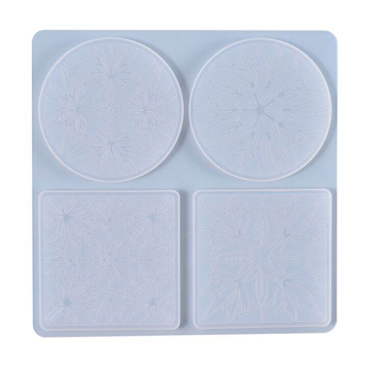 4-cavities-mandala-flower-pattern-coaster-epoxy-resin-mold-cup-pad-drink-mug-mat-silicone-mould-diy-crafts-decor-mold