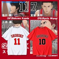 ▲▤ Slamdunk short-sleeved t-shirts Slam Dunk flow chuan maple mitsui half life of miyagi red wooden cotton sleeve clothes