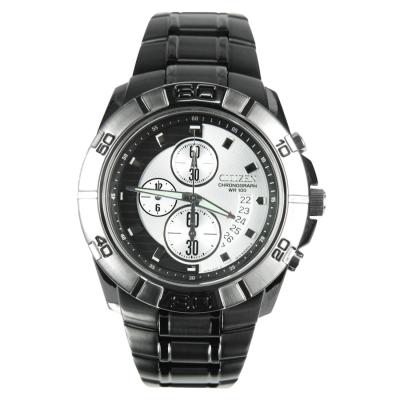 Citizen Chronograph Mens Watch รุ่น AN3417-55B - Silver/Black