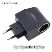 Kebidu อะแดปเตอร์แปลงไฟฟ้าในรถยนต์แบบปลั๊กอินของ EU 220V แบบพกพา AC เป็น DC 12V