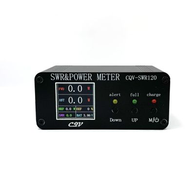 หน้าจอสี HD 120W Digital Power Standing Wave Meter SWR Meter Power Meter ฟังก์ชั่นปลุกคลื่นยืนสูง